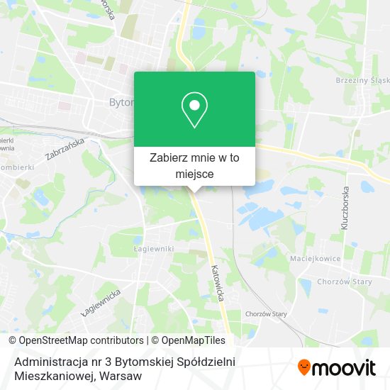 Mapa Administracja nr 3 Bytomskiej Spółdzielni Mieszkaniowej