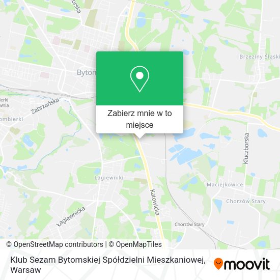 Mapa Klub Sezam Bytomskiej Spółdzielni Mieszkaniowej