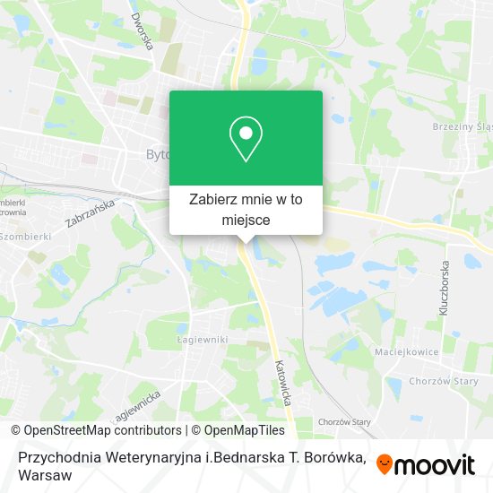 Mapa Przychodnia Weterynaryjna i.Bednarska T. Borówka