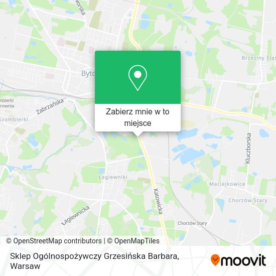 Mapa Sklep Ogólnospożywczy Grzesińska Barbara