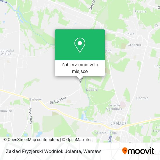 Mapa Zakład Fryzjerski Wodniok Jolanta