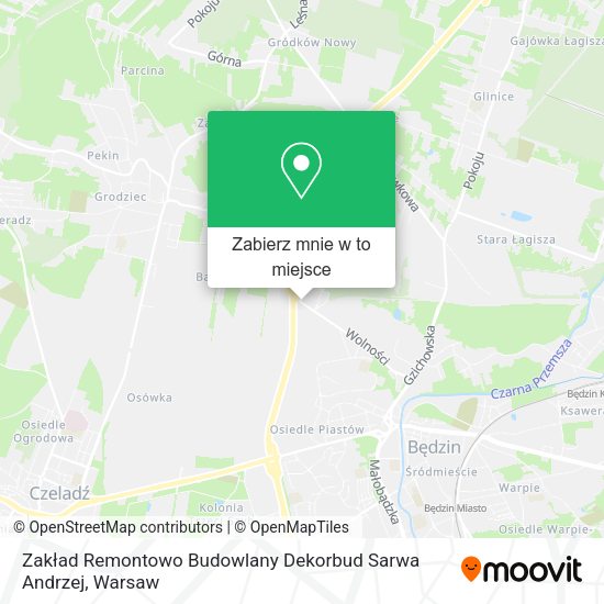 Mapa Zakład Remontowo Budowlany Dekorbud Sarwa Andrzej