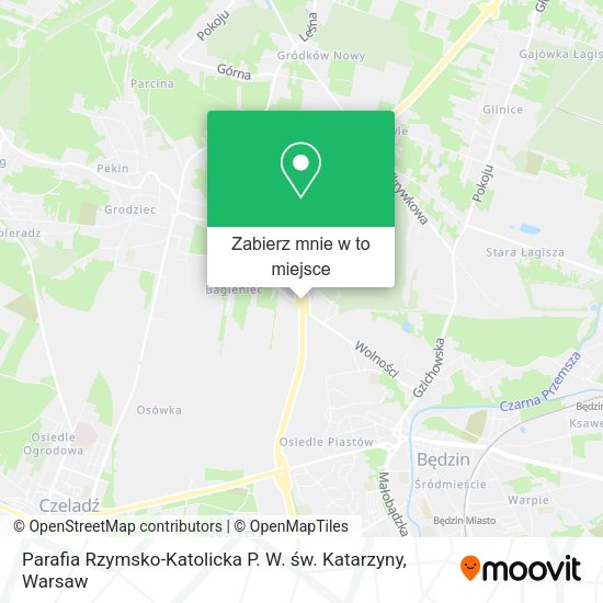 Mapa Parafia Rzymsko-Katolicka P. W. św. Katarzyny