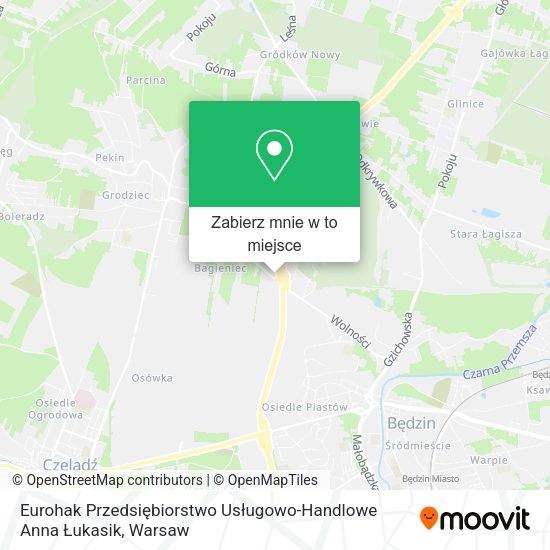 Mapa Eurohak Przedsiębiorstwo Usługowo-Handlowe Anna Łukasik