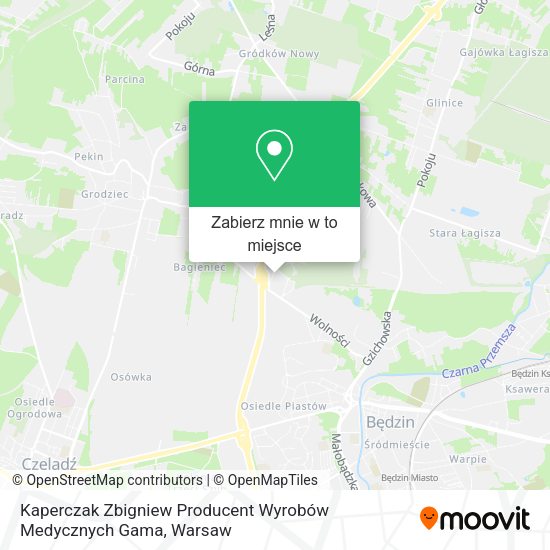 Mapa Kaperczak Zbigniew Producent Wyrobów Medycznych Gama