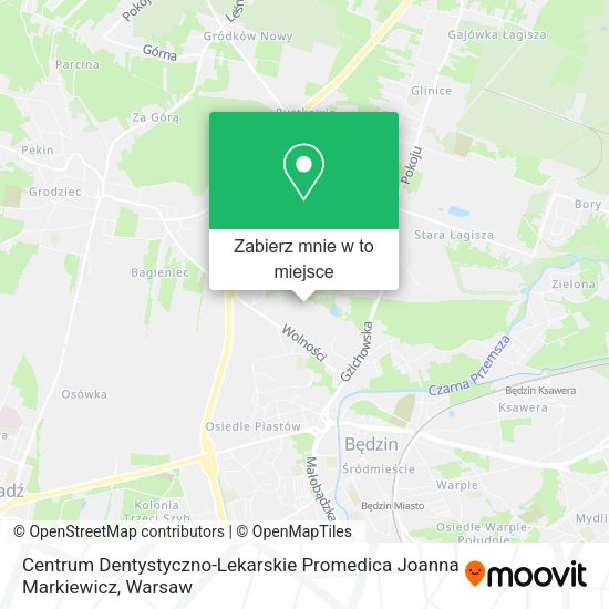 Mapa Centrum Dentystyczno-Lekarskie Promedica Joanna Markiewicz