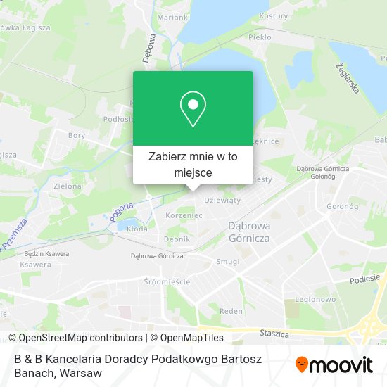 Mapa B & B Kancelaria Doradcy Podatkowgo Bartosz Banach