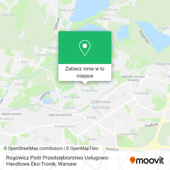 Mapa Rogowicz Piotr Przedsiębiorstwo Usługowo-Handlowe Eko-Tronik