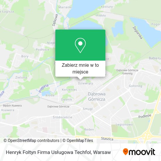 Mapa Henryk Foltyn Firma Usługowa Techfol