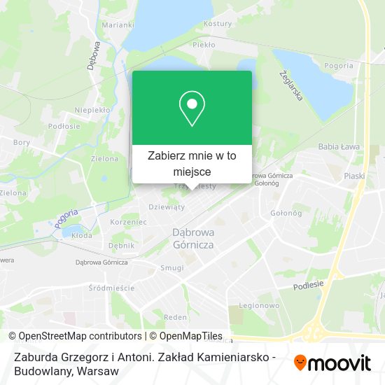 Mapa Zaburda Grzegorz i Antoni. Zakład Kamieniarsko - Budowlany