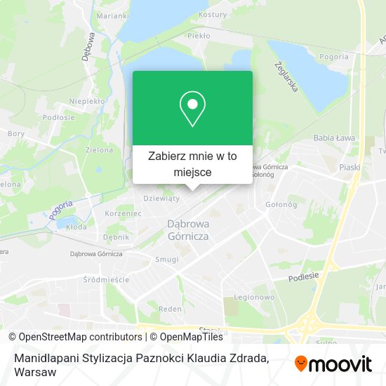 Mapa Manidlapani Stylizacja Paznokci Klaudia Zdrada