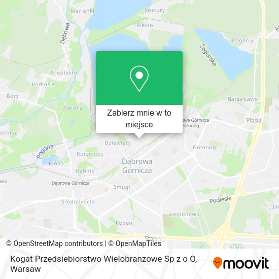 Mapa Kogat Przedsiebiorstwo Wielobranzowe Sp z o O