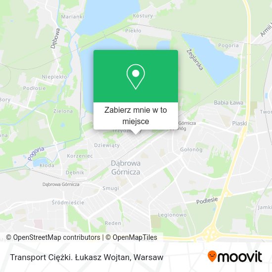 Mapa Transport Ciężki. Łukasz Wojtan