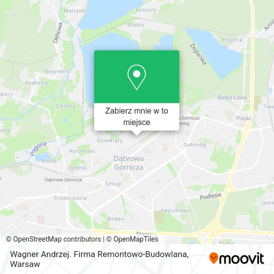 Mapa Wagner Andrzej. Firma Remontowo-Budowlana