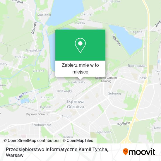 Mapa Przedsiębiorstwo Informatyczne Kamil Tyrcha