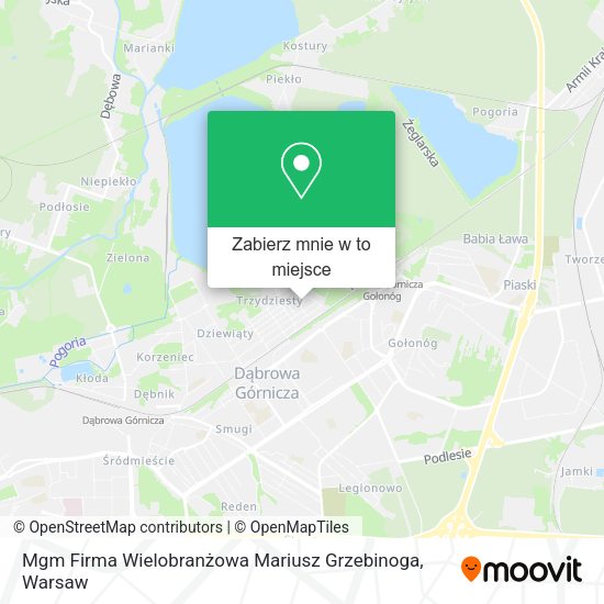 Mapa Mgm Firma Wielobranżowa Mariusz Grzebinoga