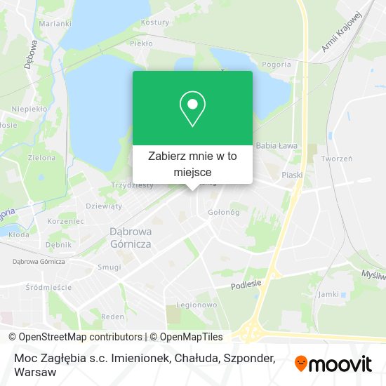 Mapa Moc Zagłębia s.c. Imienionek, Chałuda, Szponder