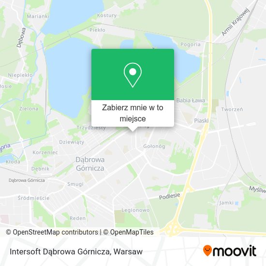 Mapa Intersoft Dąbrowa Górnicza