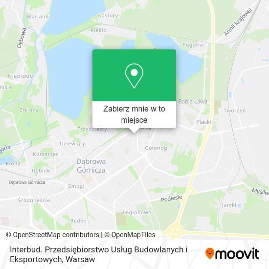 Mapa Interbud. Przedsiębiorstwo Usług Budowlanych i Eksportowych