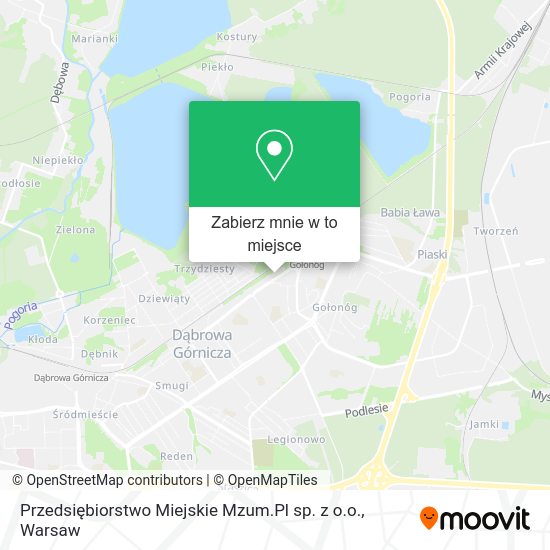 Mapa Przedsiębiorstwo Miejskie Mzum.Pl sp. z o.o.