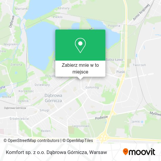 Mapa Komfort sp. z o.o. Dąbrowa Górnicza