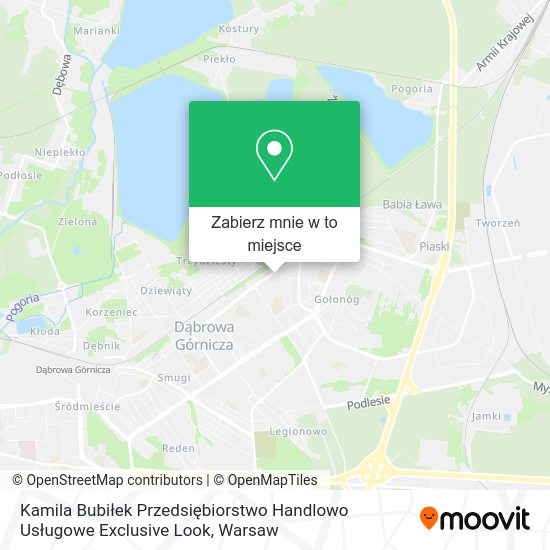 Mapa Kamila Bubiłek Przedsiębiorstwo Handlowo Usługowe Exclusive Look