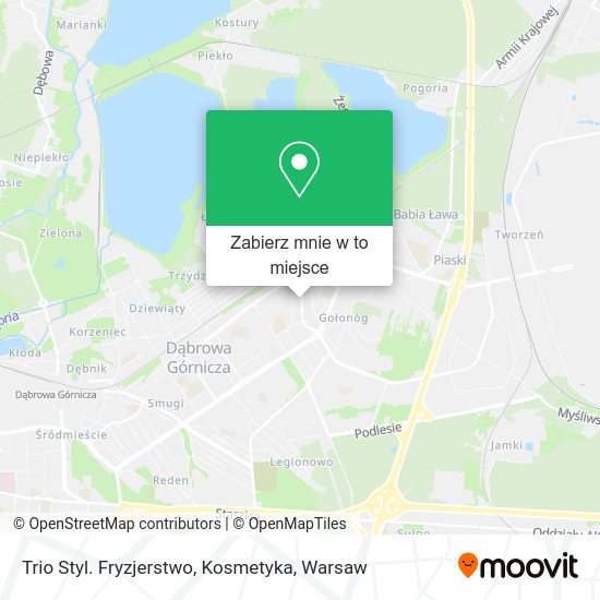 Mapa Trio Styl. Fryzjerstwo, Kosmetyka