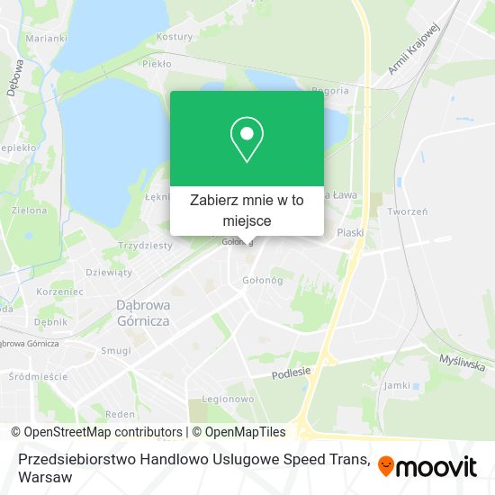 Mapa Przedsiebiorstwo Handlowo Uslugowe Speed Trans