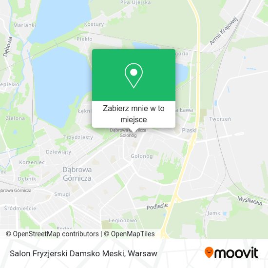 Mapa Salon Fryzjerski Damsko Meski