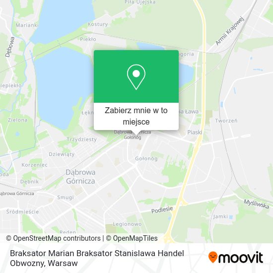 Mapa Braksator Marian Braksator Stanislawa Handel Obwozny