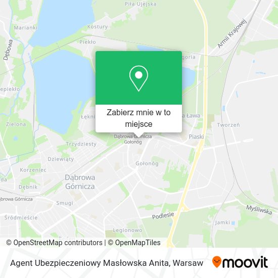 Mapa Agent Ubezpieczeniowy Masłowska Anita