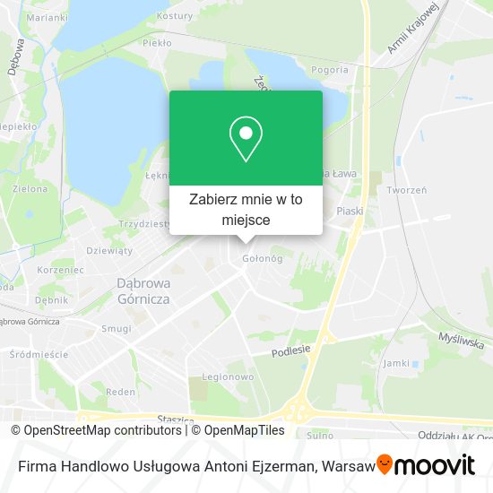 Mapa Firma Handlowo Usługowa Antoni Ejzerman