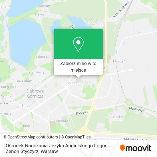 Mapa Ośrodek Nauczania Języka Angielskiego Logos Zenon Styczyrz