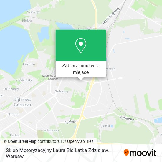 Mapa Sklep Motoryzacyjny Laura Bis Latka Zdzislaw