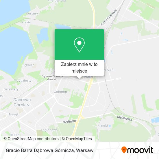 Mapa Gracie Barra Dąbrowa Górnicza