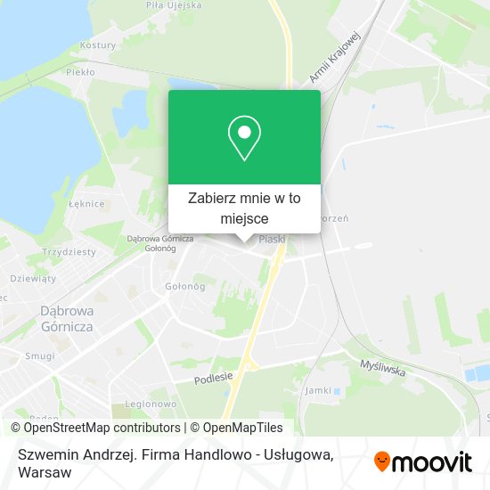 Mapa Szwemin Andrzej. Firma Handlowo - Usługowa