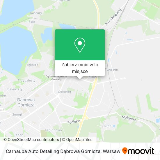 Mapa Carnauba Auto Detailing Dąbrowa Górnicza