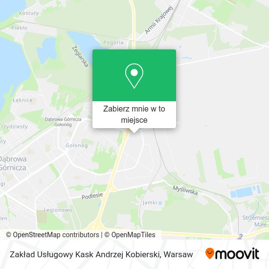 Mapa Zakład Usługowy Kask Andrzej Kobierski