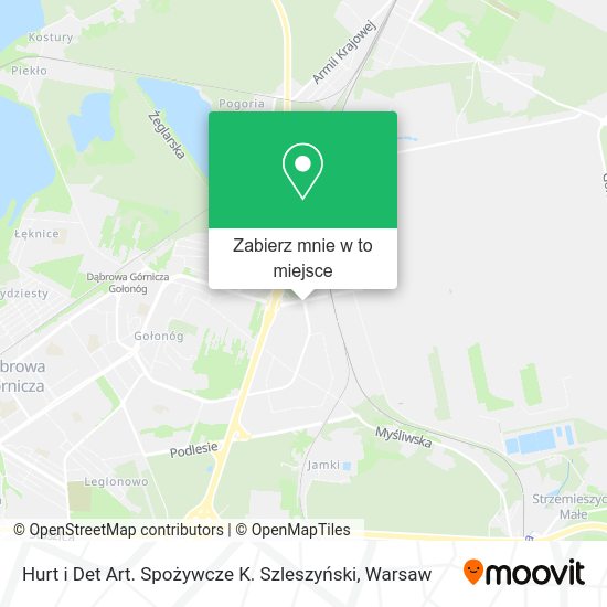 Mapa Hurt i Det Art. Spożywcze K. Szleszyński