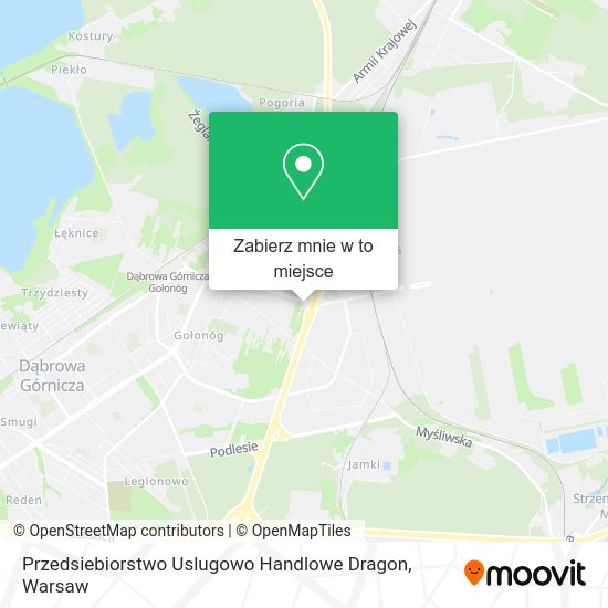 Mapa Przedsiebiorstwo Uslugowo Handlowe Dragon