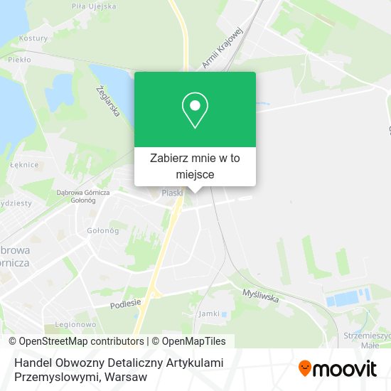 Mapa Handel Obwozny Detaliczny Artykulami Przemyslowymi