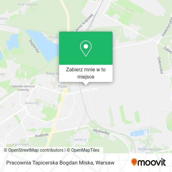 Mapa Pracownia Tapicerska Bogdan Miska