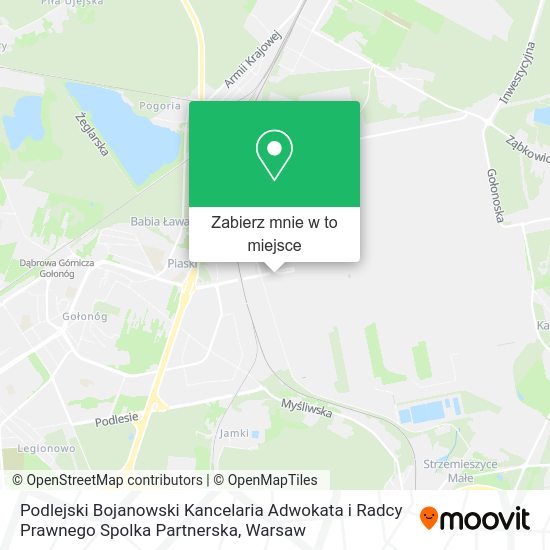 Mapa Podlejski Bojanowski Kancelaria Adwokata i Radcy Prawnego Spolka Partnerska