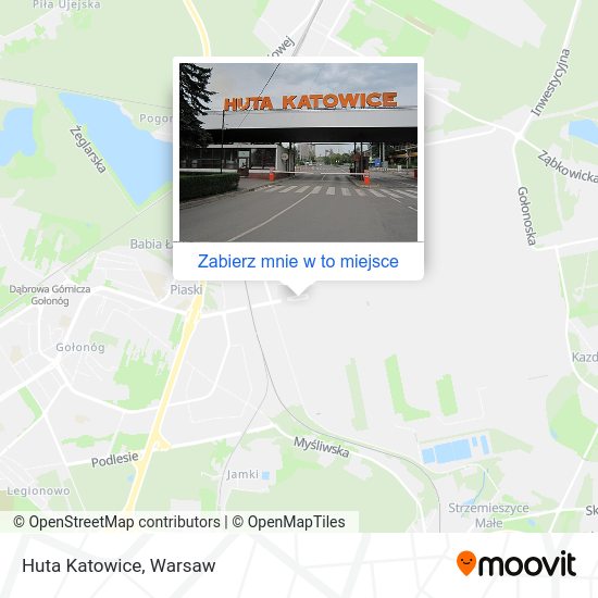 Mapa Huta Katowice