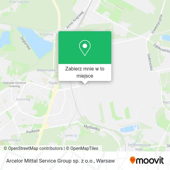 Mapa Arcelor Mittal Service Group sp. z o.o.