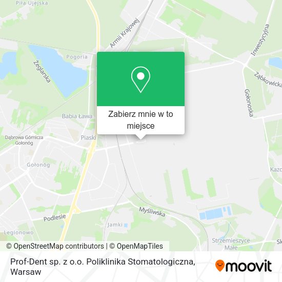 Mapa Prof-Dent sp. z o.o. Poliklinika Stomatologiczna