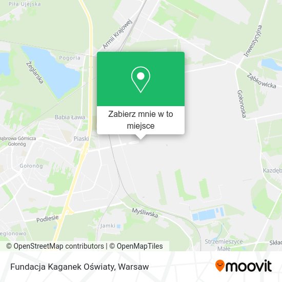 Mapa Fundacja Kaganek Oświaty