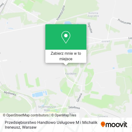 Mapa Przedsiębiorstwo Handlowo Usługowe M i Michalik Ireneusz