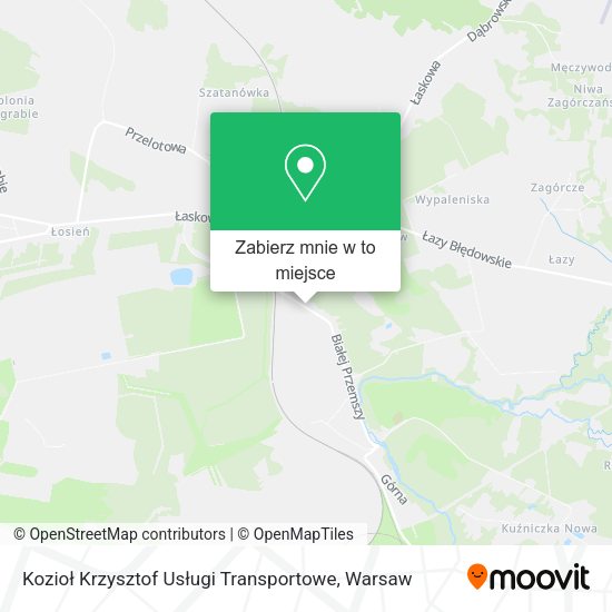 Mapa Kozioł Krzysztof Usługi Transportowe