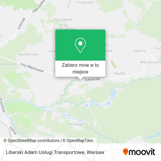 Mapa Liberski Adam Usługi Transportowe